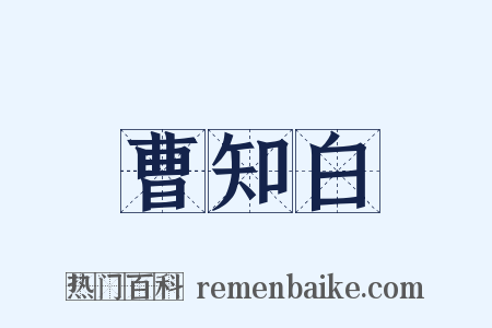 曹知白是什么意思的图片